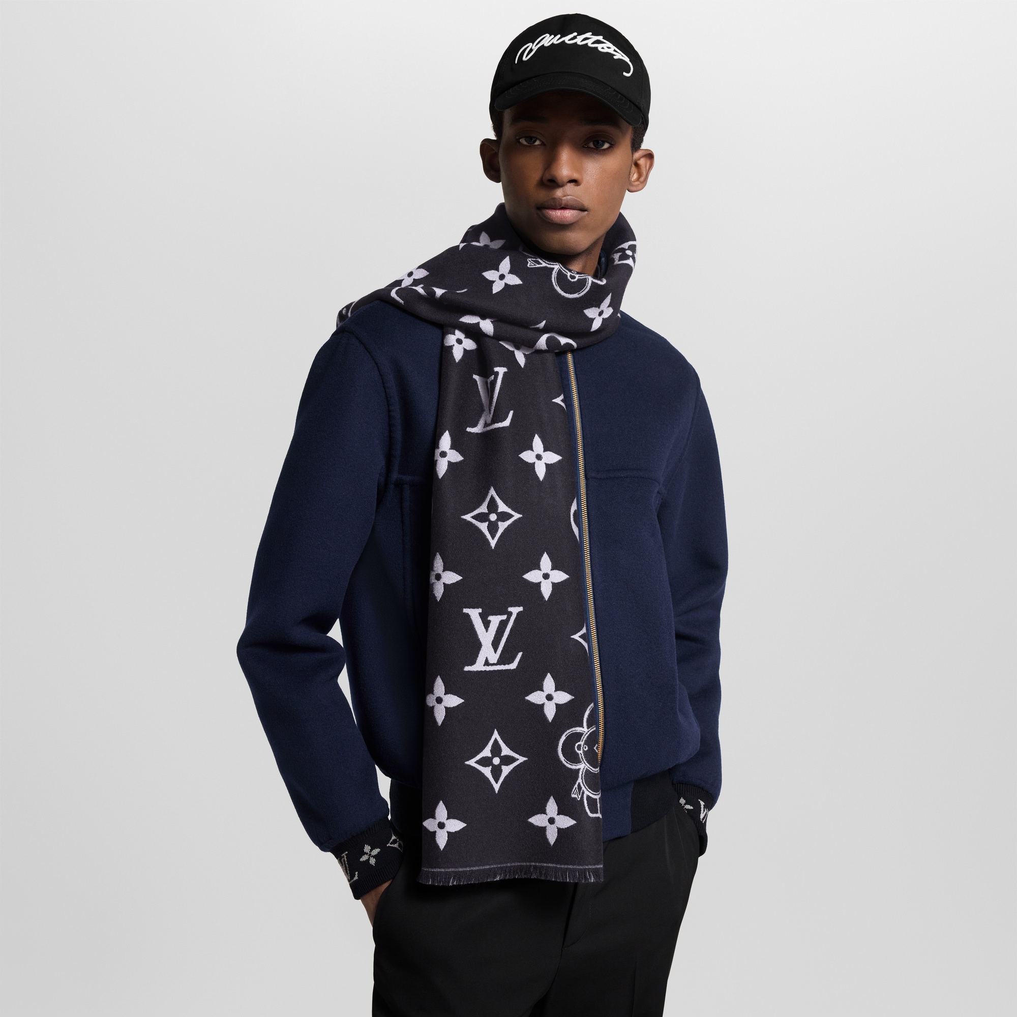 Monogram Vivienne Scarf . - For Him | LOUIS VUITTON